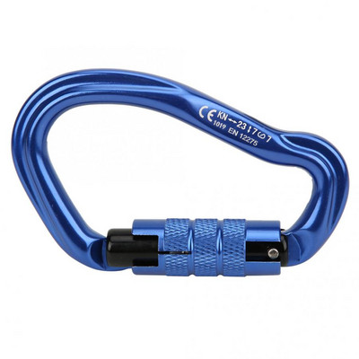 Profesionalni karabiner D-oblika 12KN/24KN karabiner Ključevi Kuke za penjanje Ascend Security Safety Master Lock Vanjska zaštitna oprema