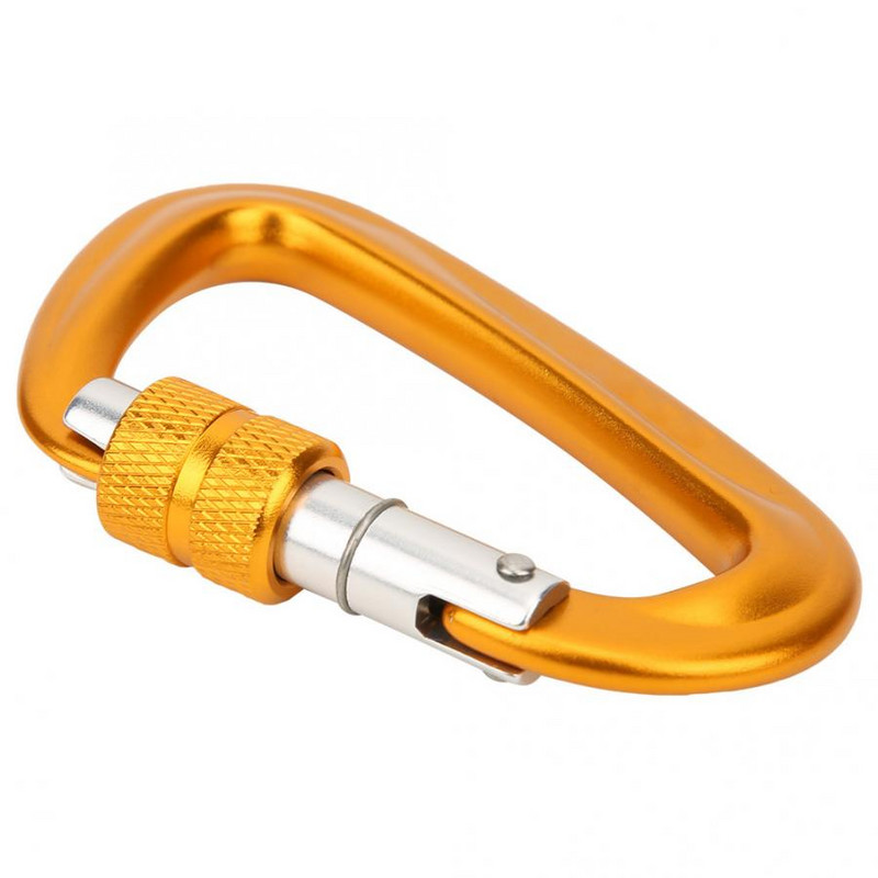 Profesionalni karabiner D-oblika 12KN/24KN karabiner Ključevi Kuke za penjanje Ascend Security Safety Master Lock Vanjska zaštitna oprema