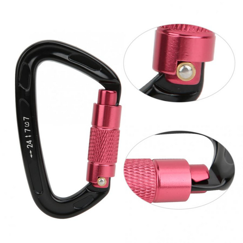 Profesionalni karabiner D-oblika 12KN/24KN karabiner Ključevi Kuke za penjanje Ascend Security Safety Master Lock Vanjska zaštitna oprema