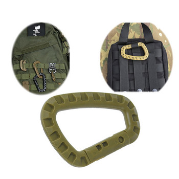 Carabiner Climb Clip Clip Hook Σακίδιο πλάτης Molle System D πόρπη Military Outdoor Bag Camping Climbing Αξεσουάρ
