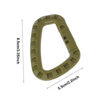 Карабинер Climb Clip Clip Hook Раница Molle System D Buckle Военна външна чанта Къмпинг Аксесоари за катерене