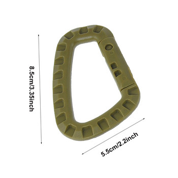 Carabiner Climb Clip Clip Hook Σακίδιο πλάτης Molle System D πόρπη Military Outdoor Bag Camping Climbing Αξεσουάρ