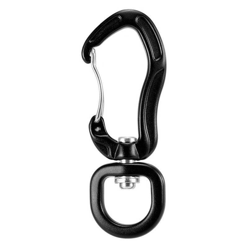 Lixada Survial Rescue hegymászó karabiner kampó 360°-ban forgatható fonó kulcstartó kötél forgó függőágy csíptető horog