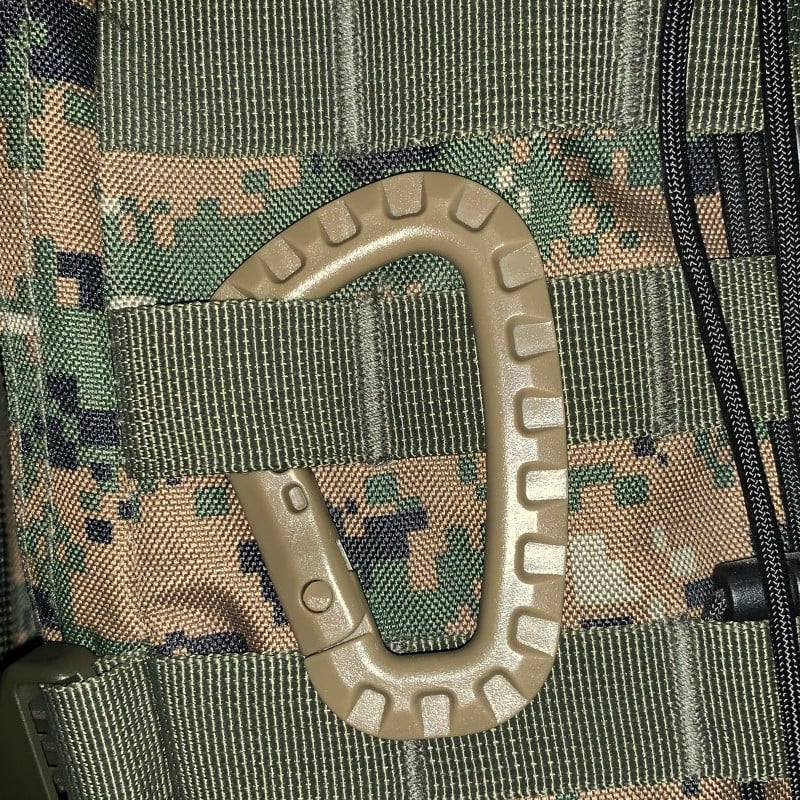 Karabiner mászókapocs kampós csat katonai kültéri kemping hegymászási kiegészítők Molle taktikai táska hátizsák akasztócsat