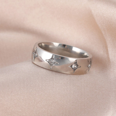 Skyrimi roostevabast terasest läbipaistvast tsirkoonist paarisõrmused 2023. aasta trendiga sõrmesõrmus meestele naistele, moe- ja pulmaehted, aksessuaarid, kingitus