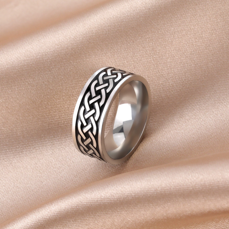 Skyrim Viking vīriešu gredzeni nerūsējošā tērauda vintage Celtics īru mezgls Dzīvības koks Amulets Pirkstu gredzeni ballīšu rotaslietas