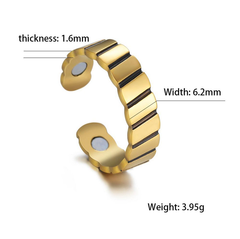 Skyrim vīriešu magnētiskais gredzens svara zaudēšanai, regulējams nerūsējošā tērauda ikdienas veselības aprūpe, notievēšanas gredzeni, rotaslietas, 2023. gada dāvana.