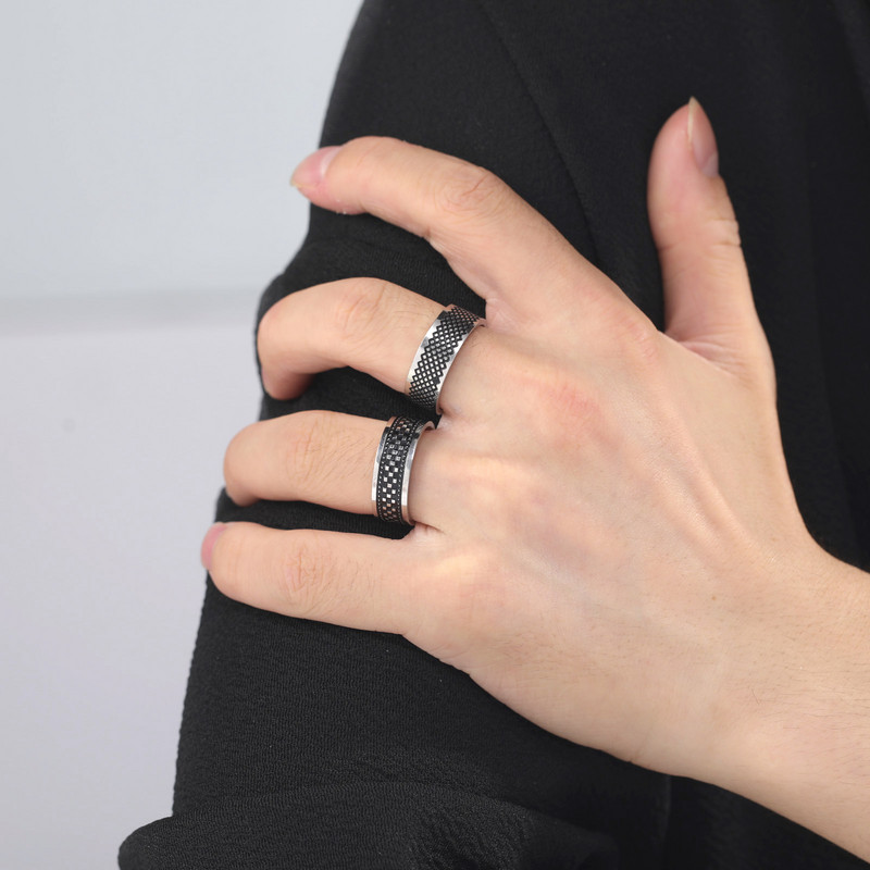 Skyrim Prsten od nehrđajućeg čelika za muškarce Žene 8 mm široki geometrijski ležerni prstenovi za prste 2023 Modni nakit Vjenčani dar za ljubavnika