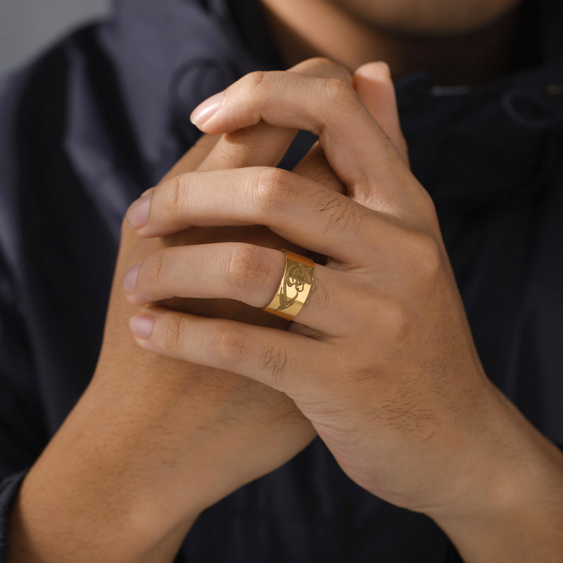 Skyrim Punk arklio žiedas nerūdijančio plieno aukso spalvos 10 mm pločio gyvūnų žiedai 2023 m. madingi papuošalai Valentino dovana vyrams, moterims