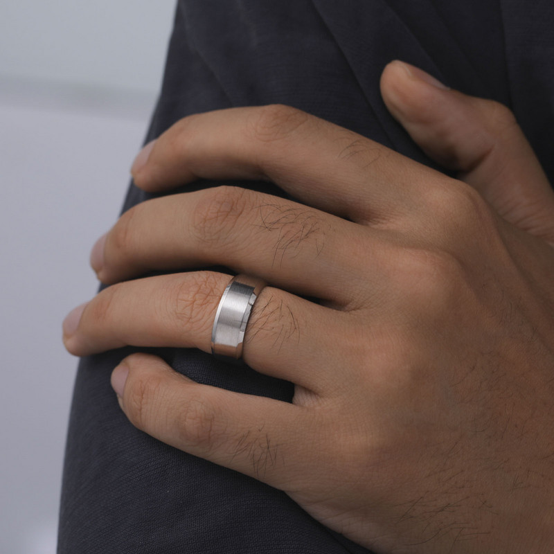 „Skyrim“ klasikinis juodas nerūdijančio plieno vyriškas žiedas, meilės amžinybė, sužadėtuvės, vestuviniai žiedai, pora moterų papuošalai jubiliejaus proga