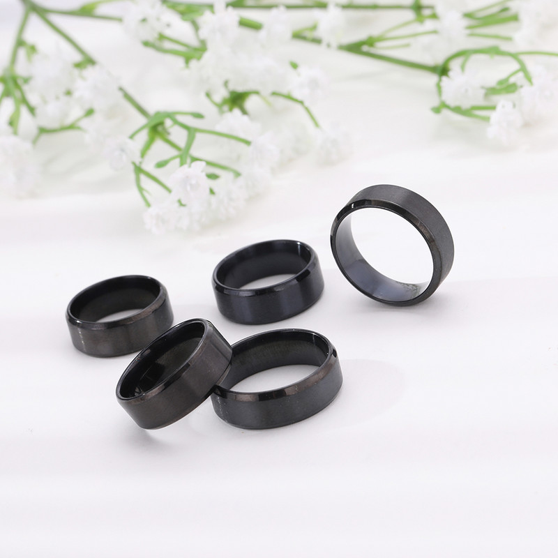 „Skyrim“ klasikinis juodas nerūdijančio plieno vyriškas žiedas, meilės amžinybė, sužadėtuvės, vestuviniai žiedai, pora moterų papuošalai jubiliejaus proga