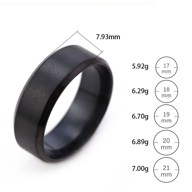 „Skyrim“ klasikinis juodas nerūdijančio plieno vyriškas žiedas, meilės amžinybė, sužadėtuvės, vestuviniai žiedai, pora moterų papuošalai jubiliejaus proga
