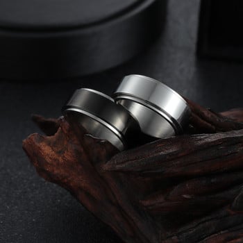 Δαχτυλίδι άγχους από τιτάνιο για άντρες Γυναικεία δαχτυλίδια Spinner Fidgets δαχτυλίδια που περιστρέφονται ελεύθερα περιστρεφόμενα αξεσουάρ κατά του στρες Κοσμήματα Δώρο 2021