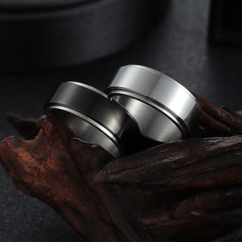 Δαχτυλίδι άγχους από τιτάνιο για άντρες Γυναικεία δαχτυλίδια Spinner Fidgets δαχτυλίδια που περιστρέφονται ελεύθερα περιστρεφόμενα αξεσουάρ κατά του στρες Κοσμήματα Δώρο 2021