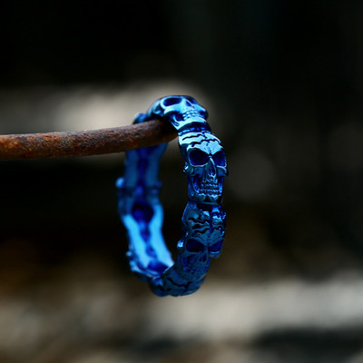 Hip-hop férfi 316 literes rozsdamentes acél gyűrűk szellemfej koponya gyűrű gótikus punk motorkerékpár rock motoros ékszer kiegészítők nagykereskedelme