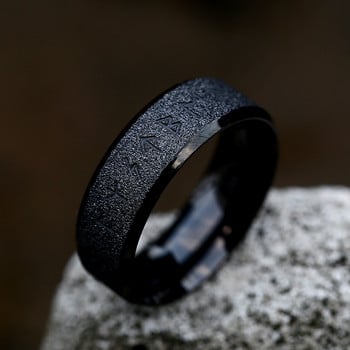 Vintage Odin Norse Viking Amulet Round Ring For ανοξείδωτο ατσάλι Δαχτυλίδι με παγωμένο δάχτυλο Γαμήλιο κόσμημα Δώρα για την Ημέρα του Αγίου Βαλεντίνου