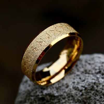 Vintage Odin Norse Viking Amulet Round Ring For ανοξείδωτο ατσάλι Δαχτυλίδι με παγωμένο δάχτυλο Γαμήλιο κόσμημα Δώρα για την Ημέρα του Αγίου Βαλεντίνου