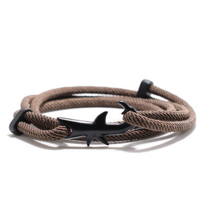 Многопластова 4 мм миланска въже Викинг гривна талисмани Опашка на кит/акула/костенурка/скат манта/делфин гривна за мъже гривна бижута