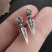 Retro Dorje Phurba Dagger Earrings Vajra Pestle Earrings Female Punk Trend Κοσμήματα Υποαλλεργικά αξεσουάρ
