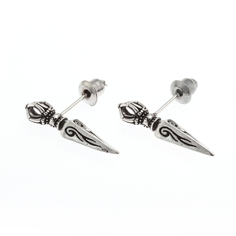 Retro Dorje Phurba Dagger Earrings Vajra Pestle Earrings Female Punk Trend Κοσμήματα Υποαλλεργικά αξεσουάρ