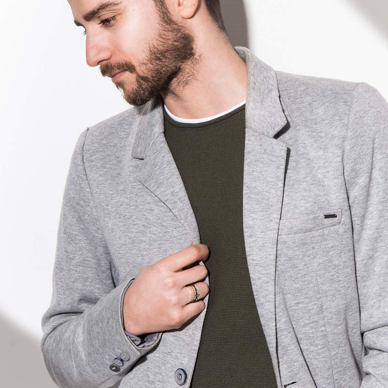 Modes 8 mm nerūsējošā tērauda satraukuma gredzens vīriešiem sievietēm, panku romiešu cipariem, vērpšanas gredzens pret stresu unisex rotaslietas piegāde