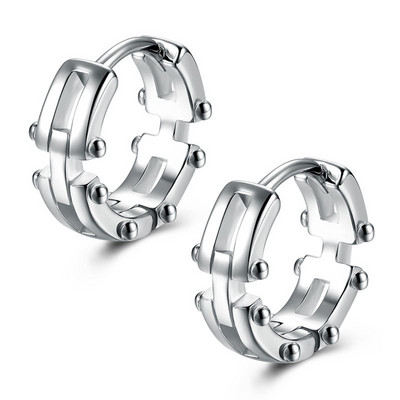 Kis gyűrűs karika fülbevaló férfiaknak női divat vintage filigrán fülbevaló ezüst színű ékszerek gyönyörű ajándékok