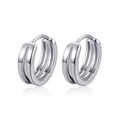Kis gyűrűs karika fülbevaló férfiaknak női divat vintage filigrán fülbevaló ezüst színű ékszerek gyönyörű ajándékok