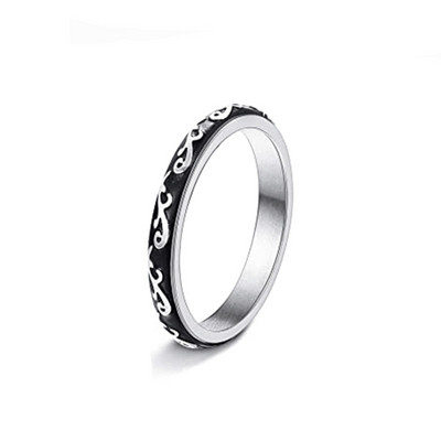 Модни пръстени за безпокойство за мъже, жени от неръждаема стомана Spinner Ring Anxiety Fidget Ring Moon Star Sun Келтски пръстен за облекчаване на стреса