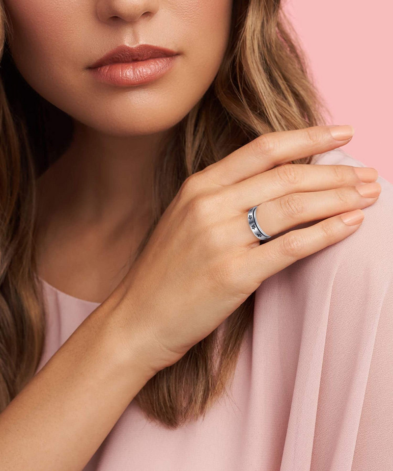 Aranyos teknős szorongásos gyűrű nőknek, férfiaknak, rozsdamentes acél gyűrűk szorongás ellen Szorongásgátló gyűrű Stresszoldó fonógyűrű