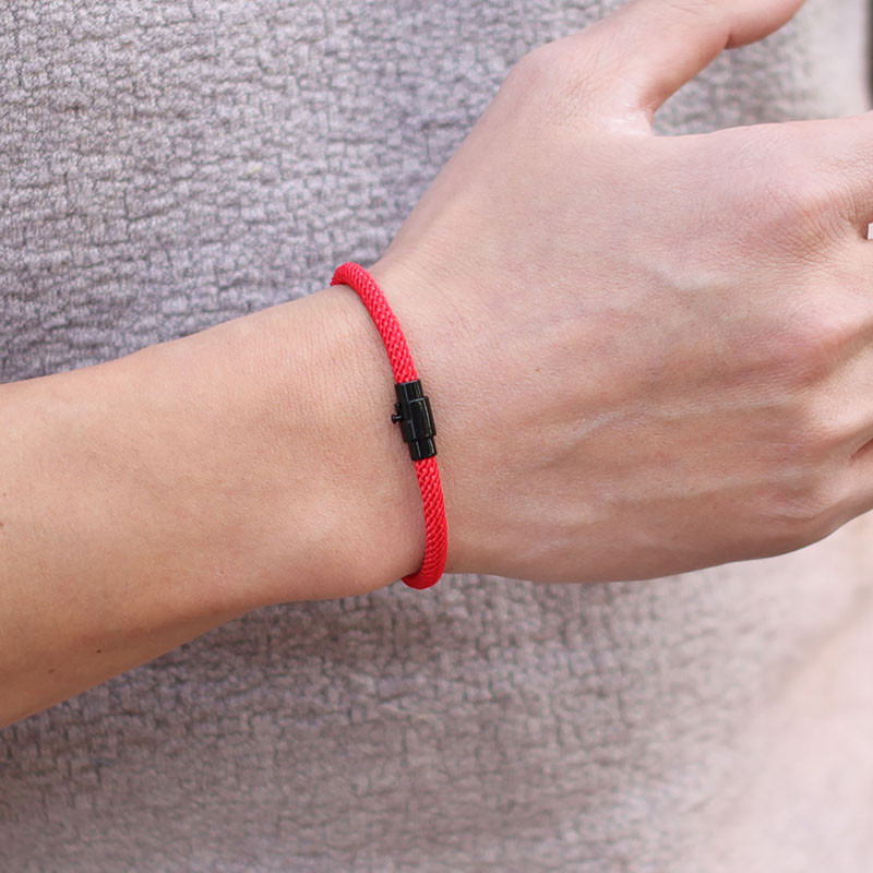 Novo kod muškaraca Narukvica od konopa Minimalistički Micro Magentic Braclet Homme Matching Cord Boyfriend Festival Accessories Pulseras Hombre