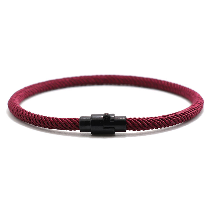 Novo kod muškaraca Narukvica od konopa Minimalistički Micro Magentic Braclet Homme Matching Cord Boyfriend Festival Accessories Pulseras Hombre