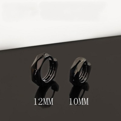 Vintage melns galvaskauss adatas stīpas auskari hipoalerģiski auskari panku biker roks vīriešiem rotaslietas aksesuāri