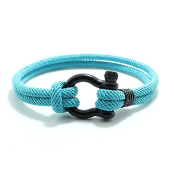 Нова мъжка гривна 4 мм Lucky Rope Braclet Homme Boyfriend Present Outdoor Survival Brazalete Pulseira Masculina Cord Chain Pulsera