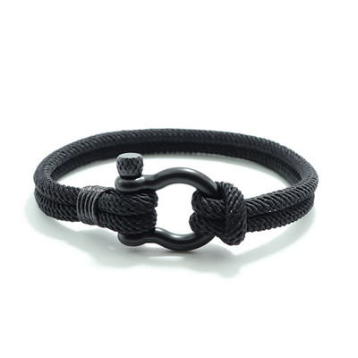 Jauna vīriešu rokassprādze 4 mm Laimes virves rokassprādze Homme Boyfriend dāvana Outdoor Survival Brazalete Pulseira Masculina auklas ķēde Pulsera