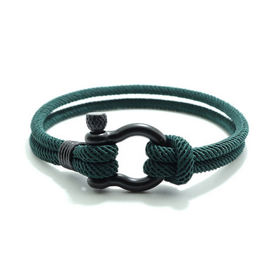 Jauna vīriešu rokassprādze 4 mm Laimes virves rokassprādze Homme Boyfriend dāvana Outdoor Survival Brazalete Pulseira Masculina auklas ķēde Pulsera