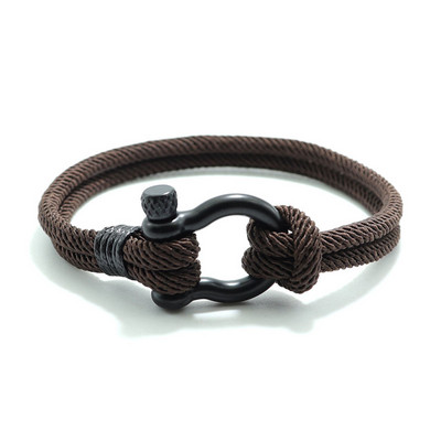 Jauna vīriešu rokassprādze 4 mm Laimes virves rokassprādze Homme Boyfriend dāvana Outdoor Survival Brazalete Pulseira Masculina auklas ķēde Pulsera