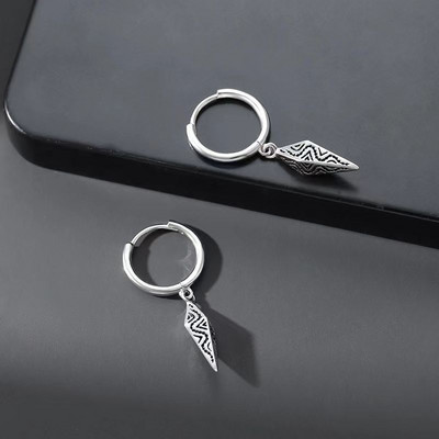 Vintage minimalista négyzet alakú fülbevaló tiniknek Füllyukasztó fülbevaló Női Férfi Piercing Szokatlan party fülbevaló Ékszer