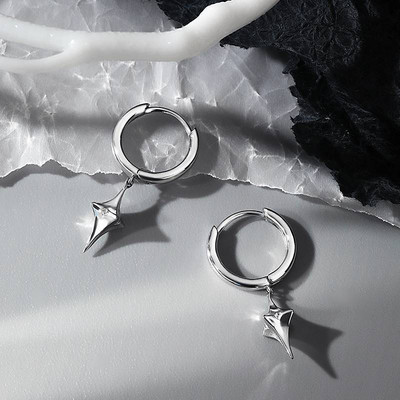 Vintage minimalista négyzet alakú fülbevaló tiniknek Füllyukasztó fülbevaló Női Férfi Piercing Szokatlan party fülbevaló Ékszer