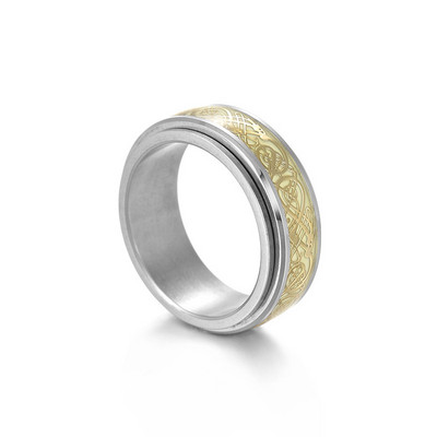 Anxiety Ring Svjetleći Figet Spinner Prstenovi za muškarce Žene Nehrđajući čelik Slobodno se okreću Antistres Dodaci Nakit