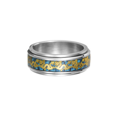 Anxiety Ring Svjetleći Figet Spinner Prstenovi za muškarce Žene Nehrđajući čelik Slobodno se okreću Antistres Dodaci Nakit