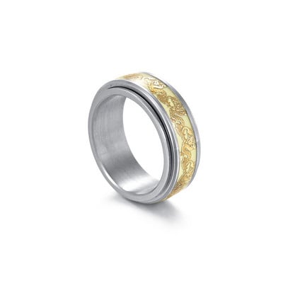 Anxiety Ring Svjetleći Figet Spinner Prstenovi za muškarce Žene Nehrđajući čelik Slobodno se okreću Antistres Dodaci Nakit