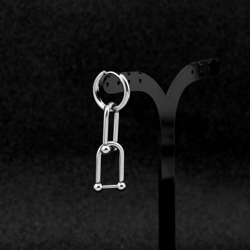 Vintage muške naušnice od nehrđajućeg čelika, štipaljka, križ s resicama, lanac za uši, manžeta, naušnica s klinovima, hipsterski punkerski dodaci za piercing