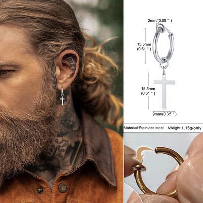 EBAREGULAARNE KOLMNURGA PIKK KET KETID KÕRVAKÕRVE MEESTELE UNISEX EHTED KIVIM KARVI KARVI KLAMBRIGA PIRCING ILMA PIRCSITA