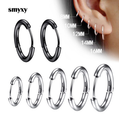 1 par ženski/muški mali prstenovi od nehrđajućeg čelika Naušnice za piercing ušne hrskavice Tragus Jednostavna tanka kružna antialergijska kopča za uho