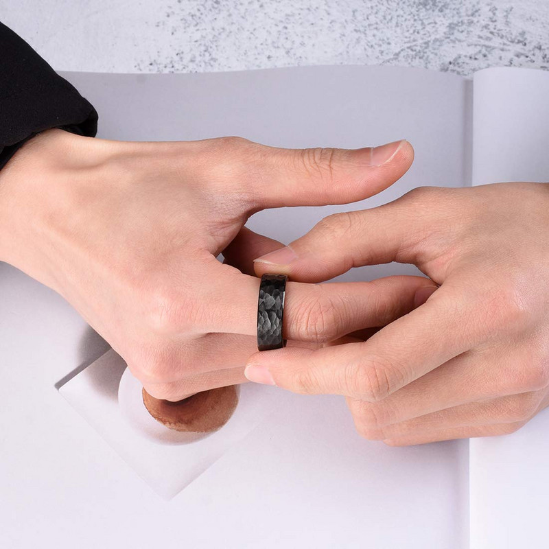 Modes unikāli kalti titāna tērauda gredzeni vīriešiem sievietēm augstas kvalitātes nerūsējošā tērauda gredzens saderināšanās jubilejas rotaslietas dāvana