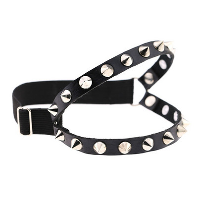 Trīs rindu plaukstas smailes ar kniedēm plata aproce Āda punk gotiskā roka unisex rokassprādze rokassprādze vīriešu rotaslietas