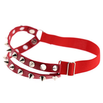 Trīs rindu plaukstas smailes ar kniedēm plata aproce Āda punk gotiskā roka unisex rokassprādze rokassprādze vīriešu rotaslietas