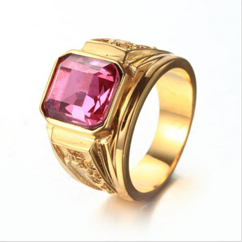 Моден винтидж пръстен със син кристал, хип-хоп, пънк, рок златен цвят драконови пръстени за мъже, жени, ретро сватбени годежни пръстени