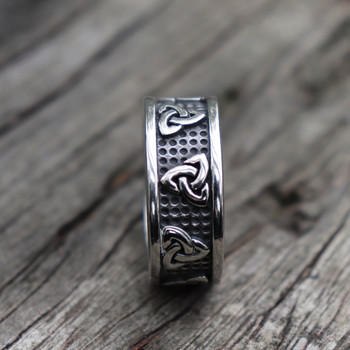 Винтидж пръстени с възли на Viking Celtics за мъже, жени, ретро сплав, мъжки скандинавски амулет, пръстен с руни, рок велосипедист, сватбени бижута на едро