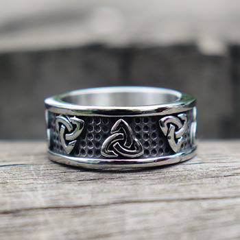 Винтидж пръстени с възли на Viking Celtics за мъже, жени, ретро сплав, мъжки скандинавски амулет, пръстен с руни, рок велосипедист, сватбени бижута на едро
